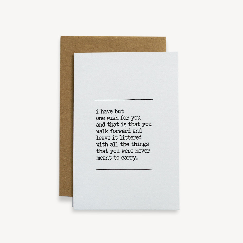 "i have but one wish" - Rising Greeting Card
